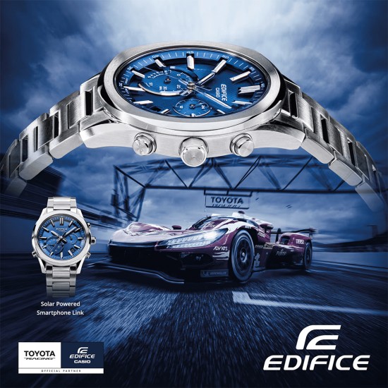 Casio Edifice EQB-1300D-2A Silver Stainless Steel Band Men Watch