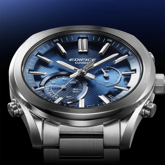 Casio Edifice EQB-1300D-2A Silver Stainless Steel Band Men Watch