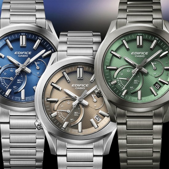 Casio Edifice EQB-1300DC-3A Gray Stainless Steel Band Men Watch
