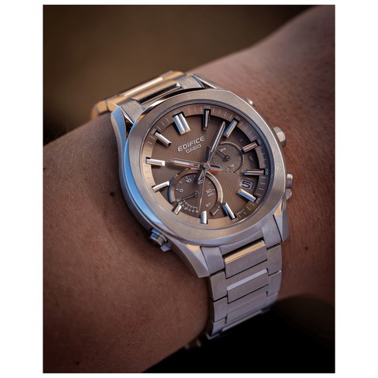 Casio Edifice EQB-1300D-5A Silver Stainless Steel Band Men Watch