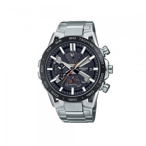 Casio Edifice EQB-2000DB-1A Silver Stainless Steel Band Men Watch