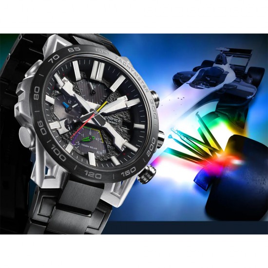 Casio Edifice EQB-2000DC-1A Black Stainless Steel Band Men Watch