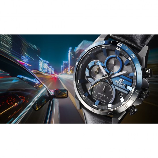 Casio Edifice EQS-940NL-1AV Black Leather Band Men Watch