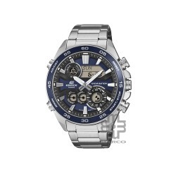 Casio Edifice ERA-130D-2A Silver Stainless Steel Band Men Watch