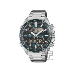 Casio Edifice ERA-130D-3A Silver Stainless Steel Band Men Watch
