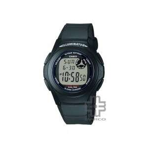 Casio General F-200W-1A Black Resin Band Youth Men Watch