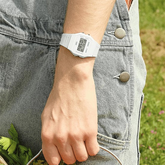 Casio General F-91WB-7A White Bio-Based Resin Band Men Watch / Women Watch / Youth Watch Casio General F-91WB-7A White Bio-Based Resin Band Men Watch / Women Watch / Youth Watch