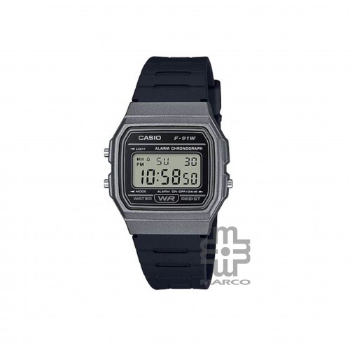 Casio General F-91WM-1B Digital Black Grey Resin Band Men Watch / Women Watch / Youth Watch