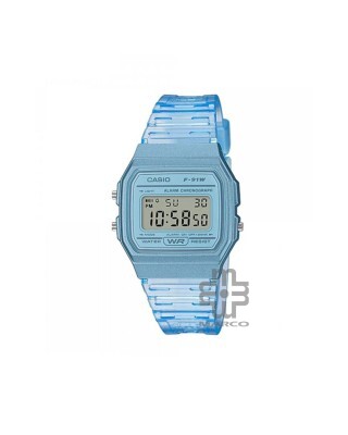 Casio General F-91WS-2 Digital Blue Resin Band Men Watch / Women Watch / Youth Watch