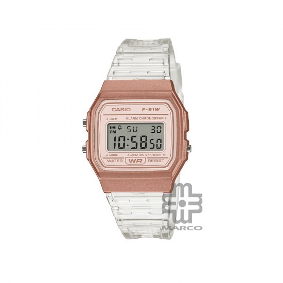 Casio General F-91WS-7A3 Transparent Resin Band Women Watch