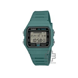 Casio General F-B100W-3A Teal Bio-based Resin Band Men Watch / Women Watch / Unisex Watch