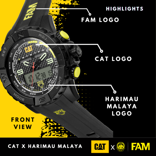 CAT x Harimau Malaya FAM Collaboration Limited Edition Watch CAT x Harimau Malaya FAM Collaboration Limited Edition Watch