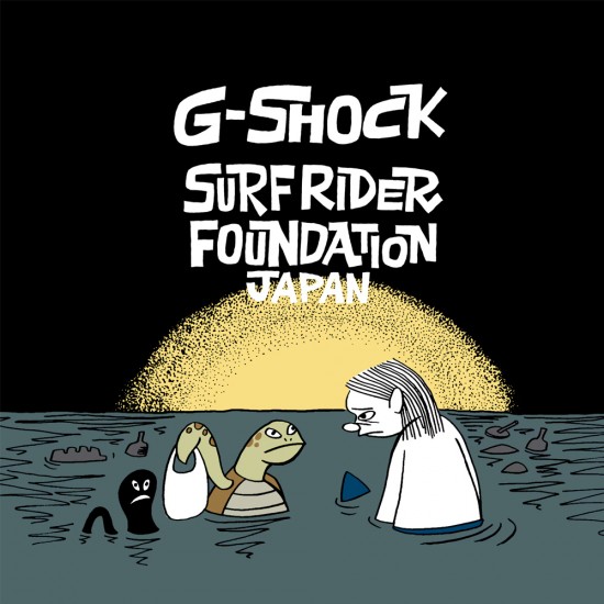 Casio G-Shock x Surfrider Foundation Japan G-5600SFJ-9 Yellow Resin Band Men Sports Watch