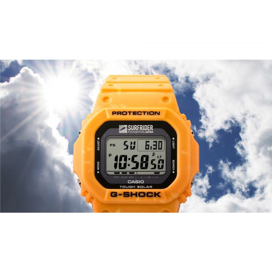 Casio G-Shock x Surfrider Foundation Japan G-5600SFJ-9 Yellow Resin Band Men Sports Watch