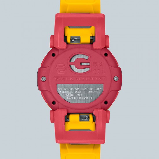 Casio G-Shock G-B001MVE-9 Yellow Resin Band Men Sport Watch