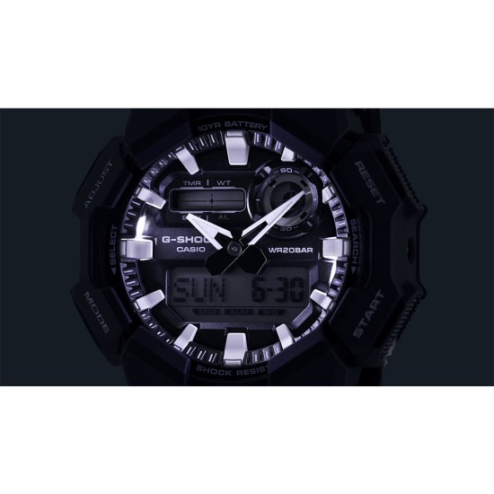 Casio G-Shock GA-010-1A Black Bio-Based Resin Band Men Sports Watch
