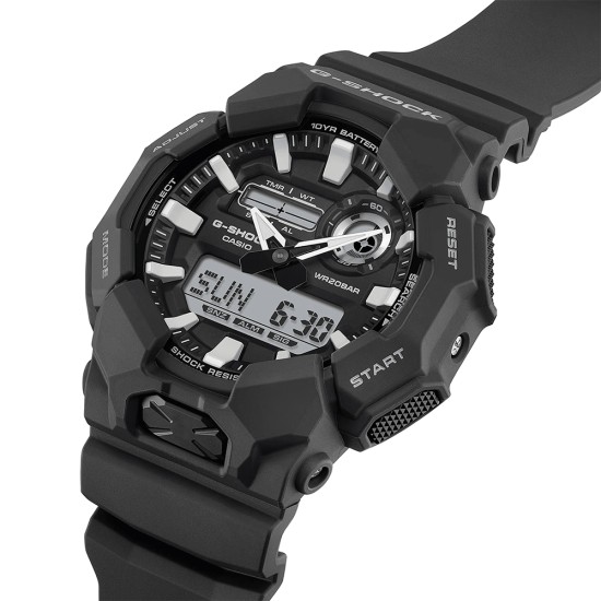 Casio G-Shock GA-010-1A Black Bio-Based Resin Band Men Sports Watch