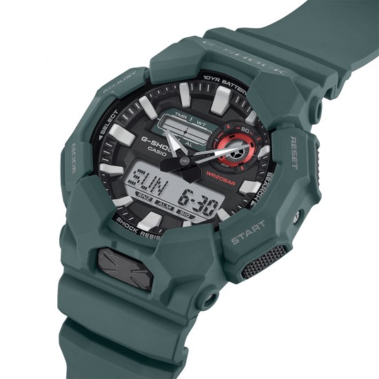 Casio G-Shock GA-010-2A Blue Green Bio-Based Resin Band Men Sports Watch