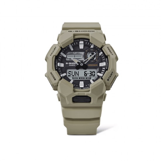 Casio G-Shock GA-010-5A Beige Bio-Based Resin Band Men Sports Watch Casio G-Shock GA-010-5A Beige Bio-Based Resin Band Men Sports Watch