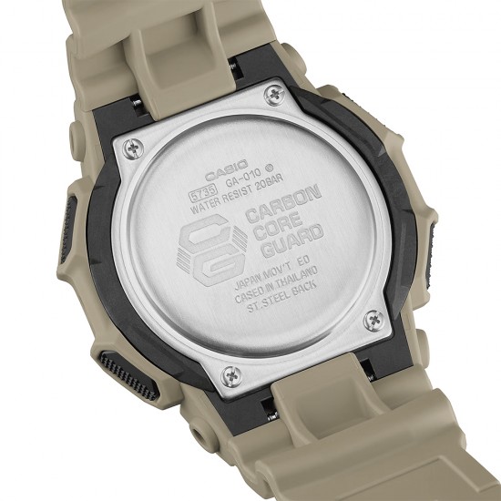 Casio G-Shock GA-010-5A Beige Bio-Based Resin Band Men Sports Watch Casio G-Shock GA-010-5A Beige Bio-Based Resin Band Men Sports Watch