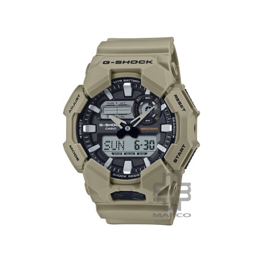 Casio G-Shock GA-010-5A Beige Bio-Based Resin Band Men Sports Watch Casio G-Shock GA-010-5A Beige Bio-Based Resin Band Men Sports Watch