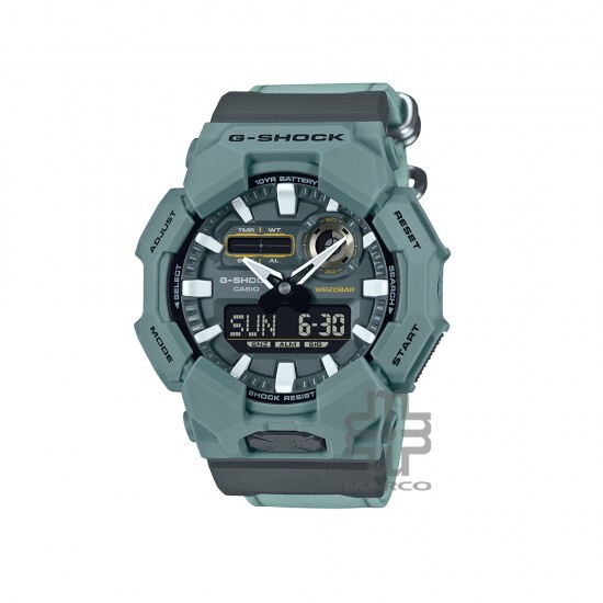 Casio G-Shock GA-010CE-2A Turquoise Blue Cloth Band (CORDURA®re/cor™) Men Sport Watch