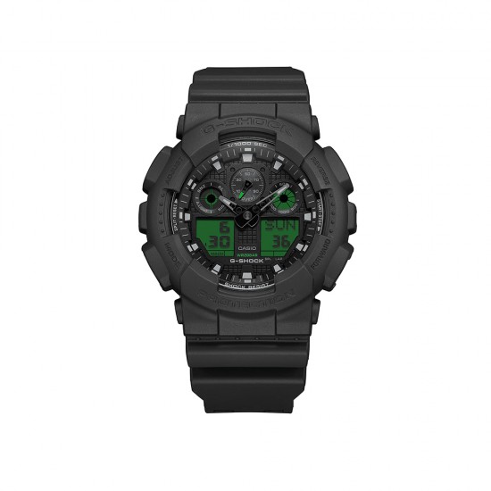 Casio G-Shock GA-100BEG-1A Black Resin Band Men Sport Watch