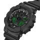 Casio G-Shock GA-100BEG-1A Black Resin Band Men Sport Watch