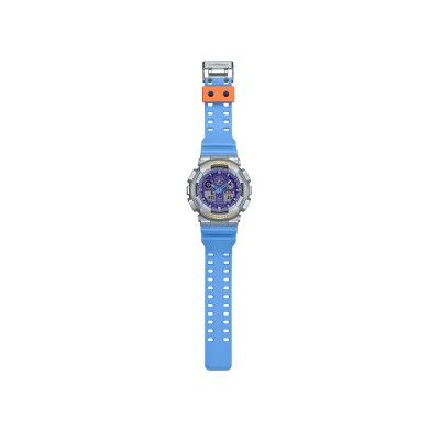 Casio G-Shock Euphoria Series GA-100EU-8A2 Blue Resin Band Men Sports Watch