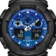 Casio G-Shock Flame Inside Series GA-100FL-1A Black Resin Band Men Sport Watch