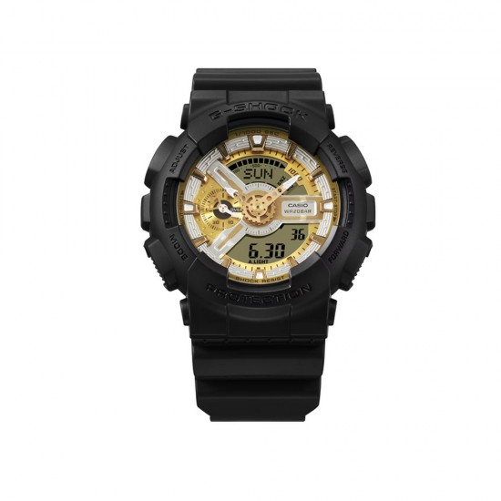 Casio G-Shock GA-110CD-1A9 Black Resin Band Men Sports Watch