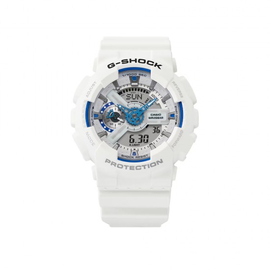 Casio G-Shock Hidden Glow Series GA-110HDS-7A White Resin Band Men Sport Watch