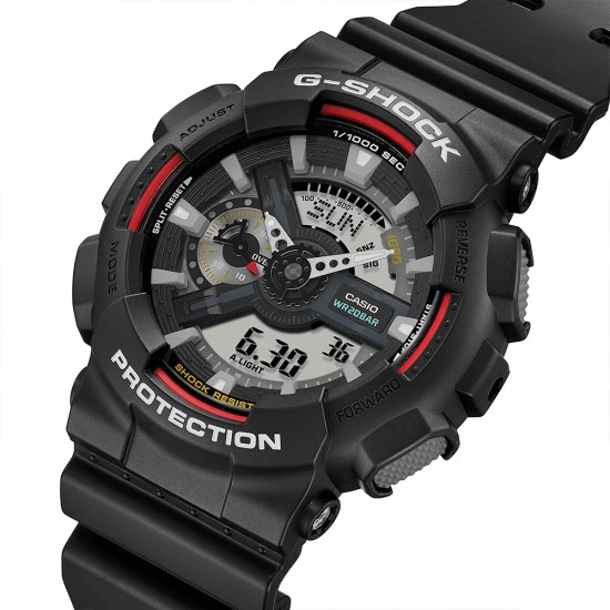 Casio G-Shock GA-110RL-1A Black Resin Band Men Sport Watch