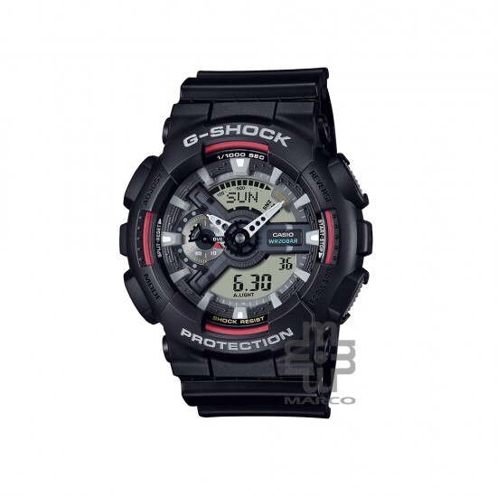 Casio G-Shock GA-110RL-1A Black Resin Band Men Sport Watch