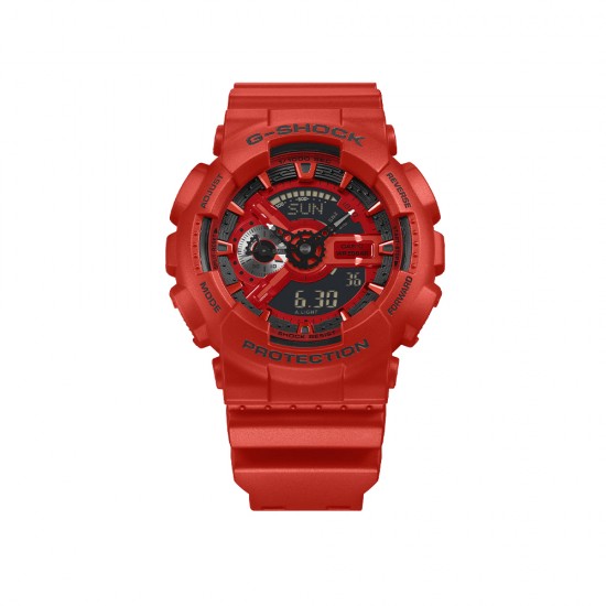Casio G-Shock GA-110RRB-4A Red Bio-based Resin Band Men Sports Watch