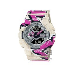 Casio G-Shock Street Spirit Series GA-110SS-1A Graffiti Multicolored Pink Resin Band Men Sports Watch