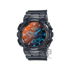 Casio G-Shock Beach Time Lapse Series GA-110TLS-8A Grey Translucent Resin Band Men Sports Watch