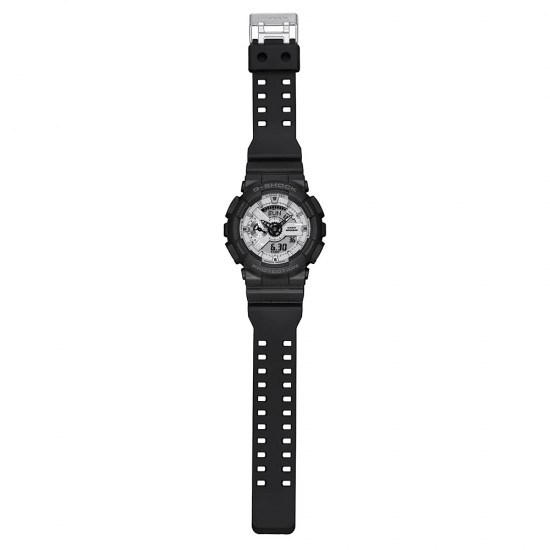 Casio G-Shock Black and Brilliant White Series GA-110WD-1A Black Resin Band Men Sports Watch Casio G-Shock Black and Brilliant White Series GA-110WD-1A Black Resin Band Men Sports Watch
