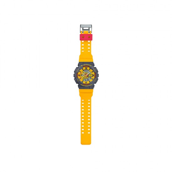 Casio G-Shock Retro 90s Sport Series GA-110Y-9A Yellow Resin Band Men Sport Watch