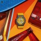 Casio G-Shock Retro 90s Sport Series GA-110Y-9A Yellow Resin Band Men Sport Watch