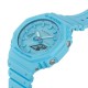Casio G-Shock Tone-On-Tone Series GA-2100-2A2 Turquoise Blue Bio-Based Resin Band Men Sport Watch