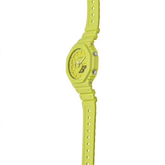 Casio G-Shock Tone-On-Tone Series GA-2100-9A9 Yellow Bio-Based Resin Band Men Sport Watch Casio G-Shock Tone-On-Tone Series GA-2100-9A9 Yellow Bio-Based Resin Band Men Sport Watch