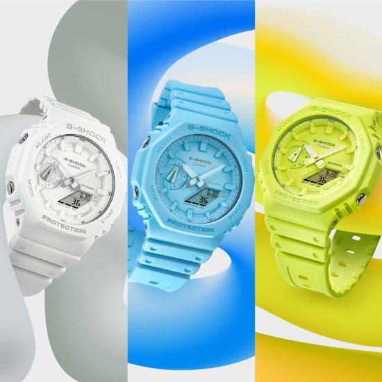 Casio G-Shock Tone-On-Tone Series GA-2100-9A9 Yellow Bio-Based Resin Band Men Sport Watch Casio G-Shock Tone-On-Tone Series GA-2100-9A9 Yellow Bio-Based Resin Band Men Sport Watch