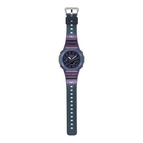 Casio G-Shock Aim High Series GA-2100AH-6A Purple Resin Band Men Sports Watch