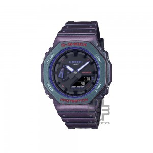 Casio G-Shock Aim High Series GA-2100AH-6A Purple Resin Band Men Sports Watch