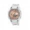 Casio G-Shock Bright Metallic Dial Series GA-2100BM-7A5 White Transparent Resin Band Men Sports Watch