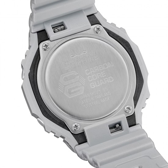 Casio G-Shock Forgotten Future Series GA-2100FF-8A Metallic Silver Resin Band Men Sport Watch