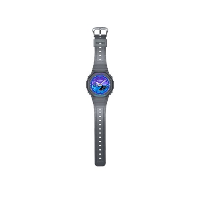 Casio G-Shock GA-2100FLS-8A2 Grey Resin Band Men Sport Watch