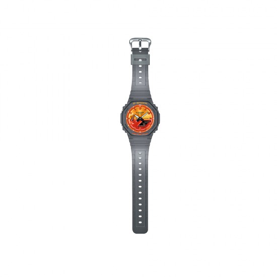 Casio G-Shock GA-2100FLS-8A4 Grey Resin Band Men Sport Watch