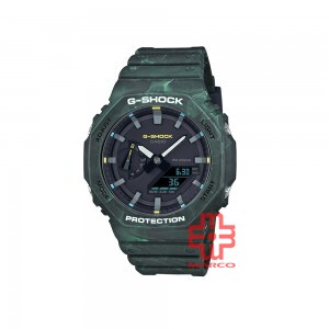 Casio G-Shock GA-2100FR-3A Green Resin Band Men Sports Watch